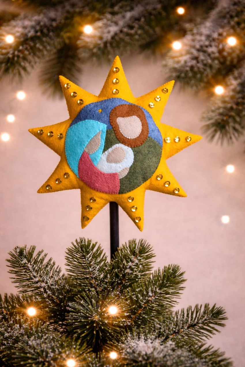 Nativity Scene Felt Star by MyFeltRoom
