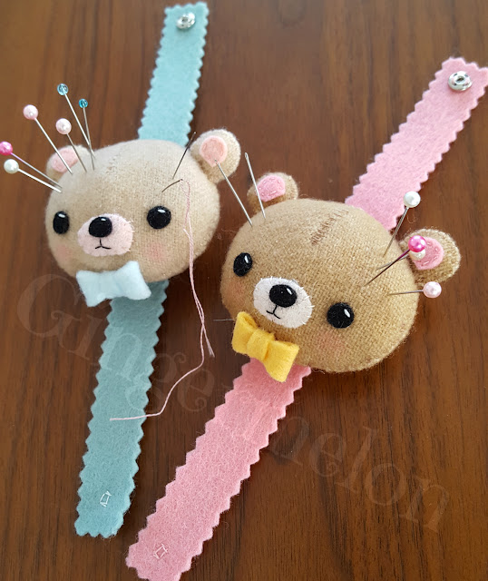 Cutie Bear Wrist Pincushion Free Pattern