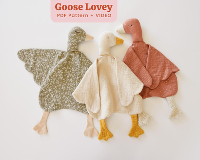 Jobuko beginner-friendly goose lovey PDF pattern