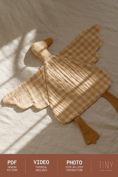 Goose comfort blanket by Tiny Sewing Company