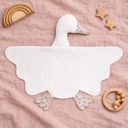 Earthy nursery duck and goose lovey by WillowAndTheOwlx