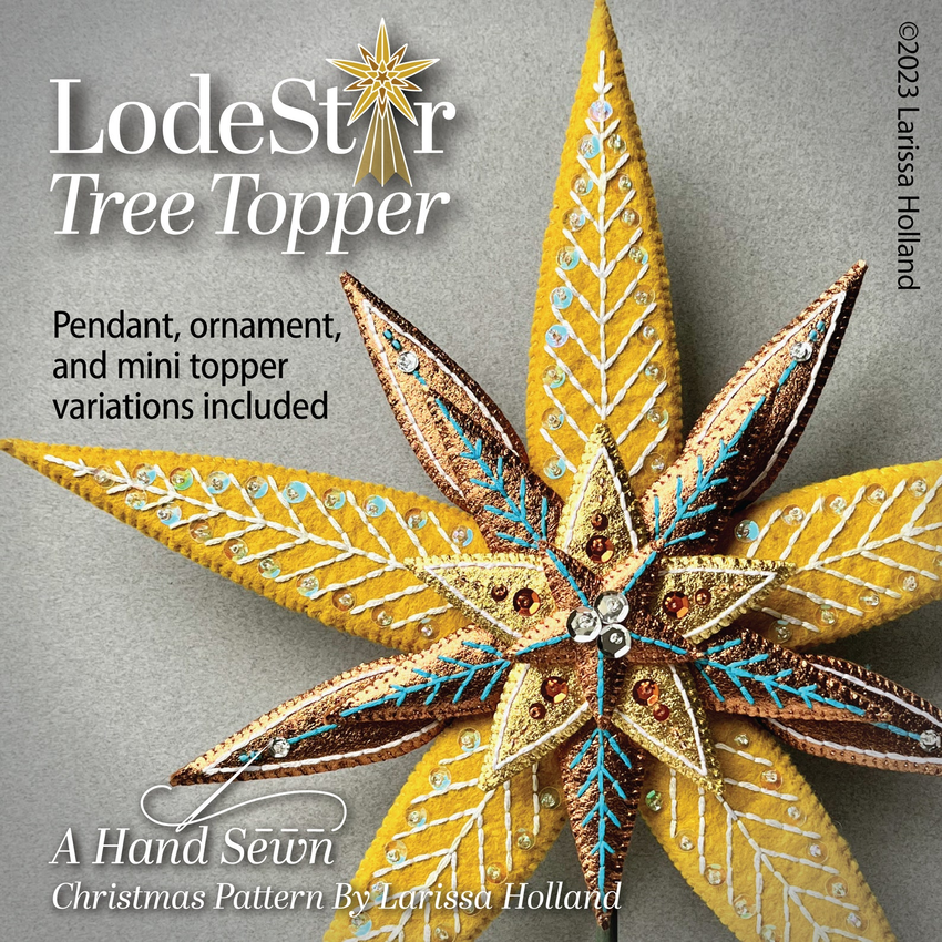 LodeStar Hand-Sewn Wool Felt Star by mmmcrafts