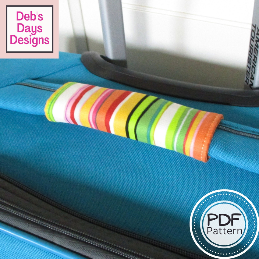 Luggage handle wrap sewing pattern