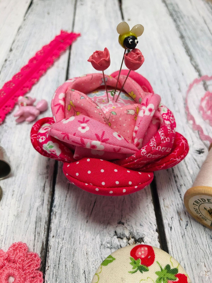 Two-in-One Rosebud Pincushion