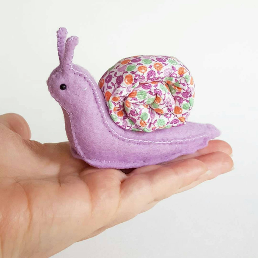 Woodland Snail Felt Pincushion