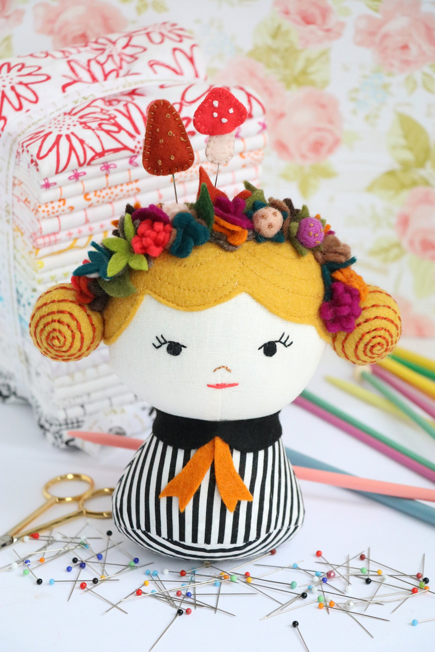 Flamboyant Doll Pincushion