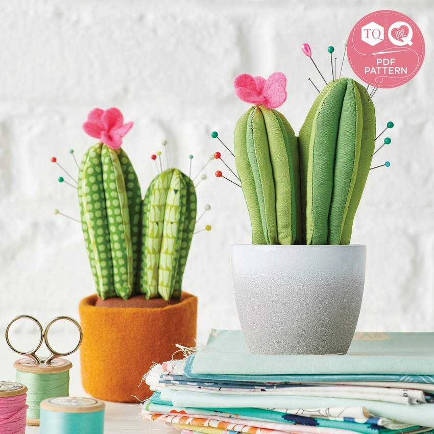 Potted Cactus Pincushion