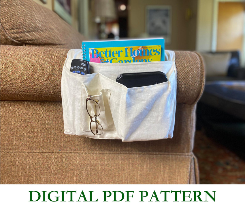 Armchair and bedside remote control caddy