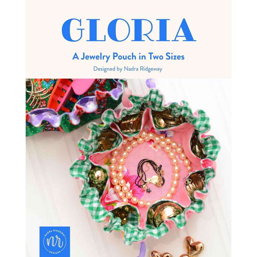 Gloria travel jewelry pouch sewing pattern