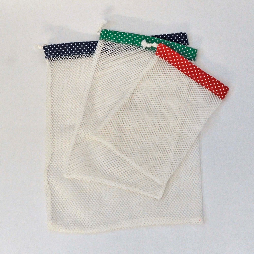 Reusable mesh produce grocery bags