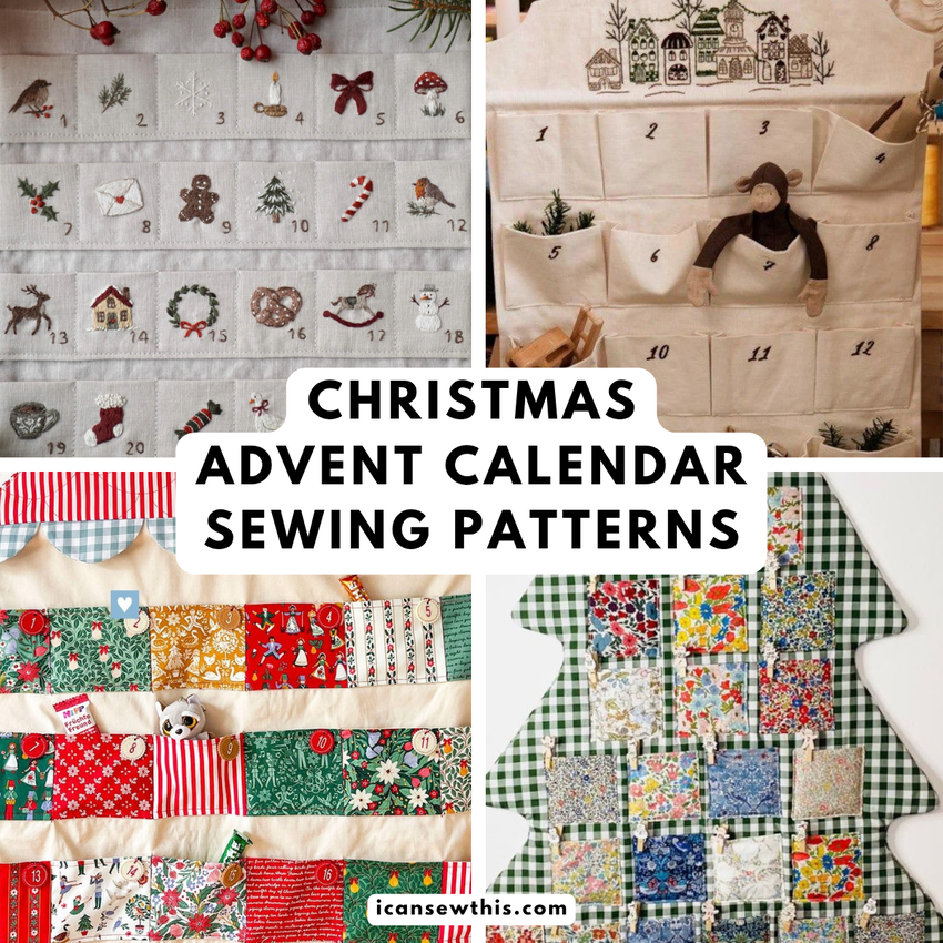 Cozy Christmas advent calendar sewing patterns to stitch this holiday season