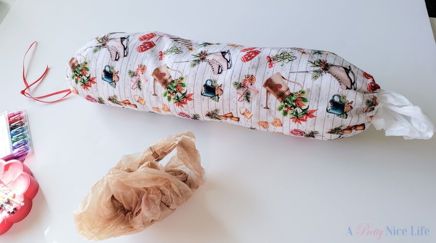 How to sew a grocery bag holder