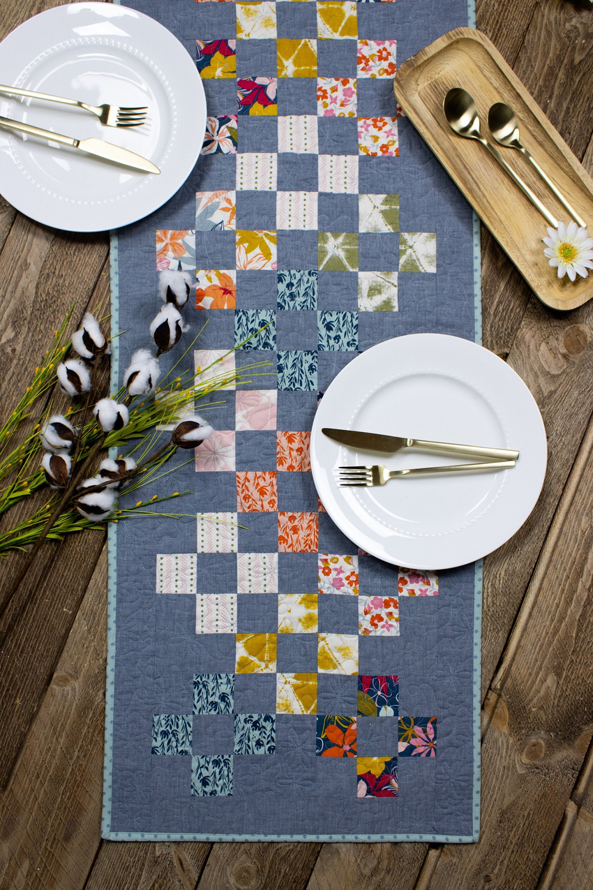 The Plus One Patchwork Tablerunner Pattern: Easy Quilted Sewing (PDF Pattern)