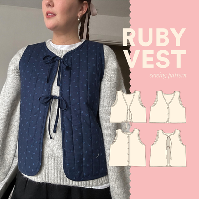 Ruby Vest PDF Sewing Pattern by SydGrahamPatterns