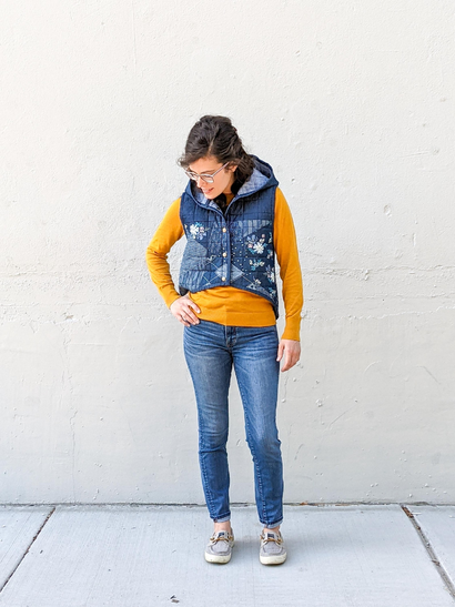 Adult Vivien Quilted Vest Sewing Pattern by sewmuchfabpatterns