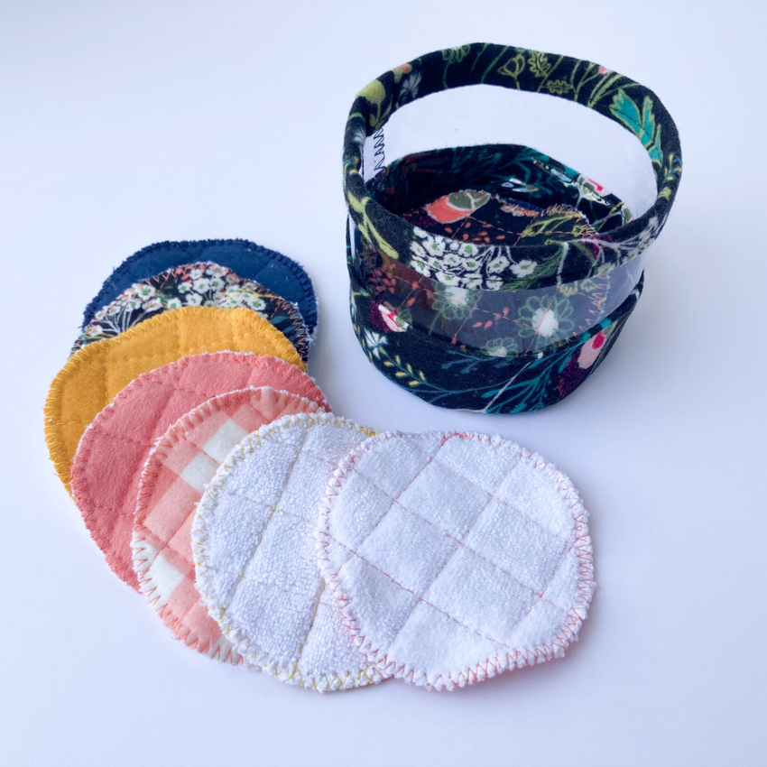 Quilted Flannel and Cotton Rounds by Blue Susan Makes