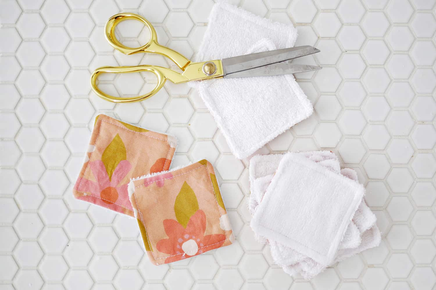 Topstitched Simple Squares by A Beautiful Mess