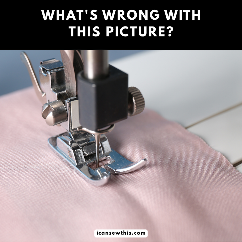What&rsquo;s wrong with this sewing photo?