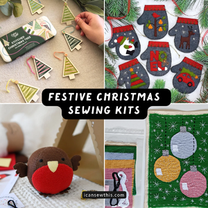 Cozy Christmas sewing kits for easy handmade holiday decor - Festive Christmas sewing kits for beginners and seasoned makers