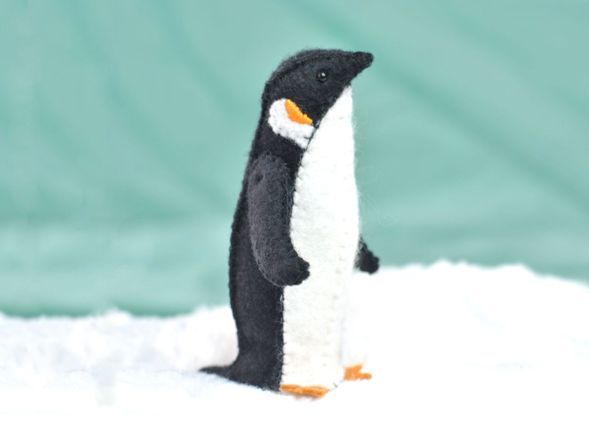 Felt Penguin Stuffed Animal Kit by DelilahIris
