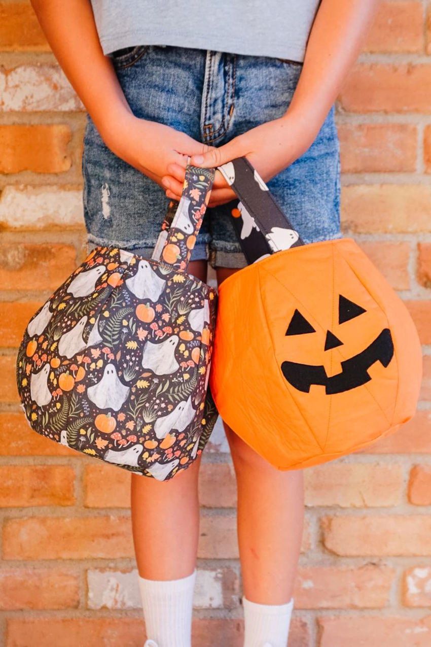 beginner pumpkin trick or treat basket sewing pattern