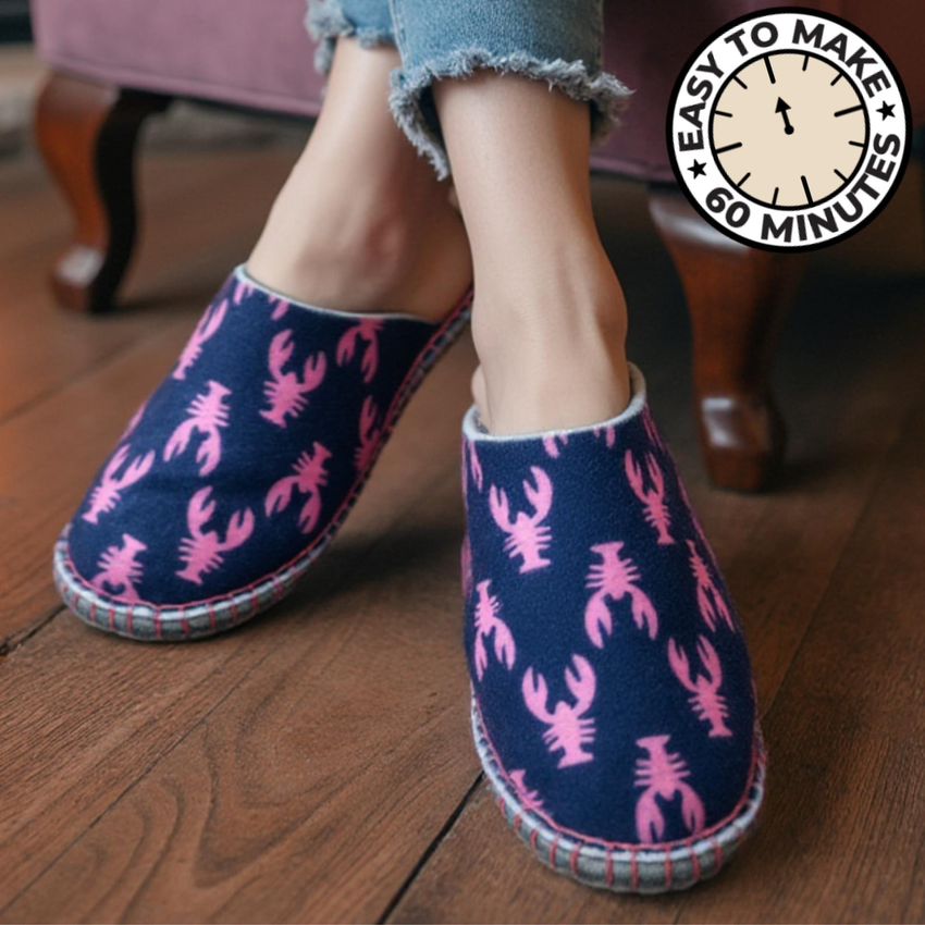 Cozy felt slipper kit by WOOLIGANSdiy