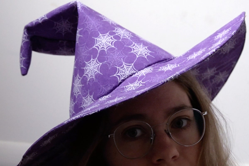 Tutorial: Fabric Witch Hat (Bendable) for Halloween