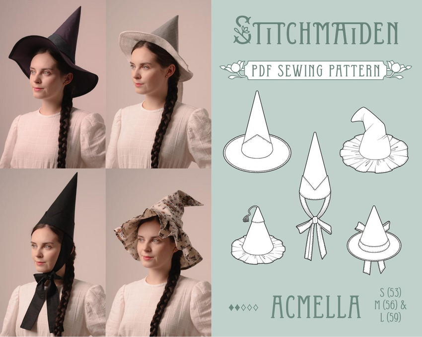 Acmella witch hat pack by StitchmaidenStudio