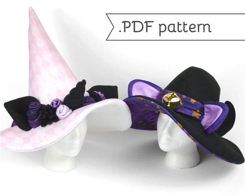 Fantasy animal ear witch hat by CholyKnight