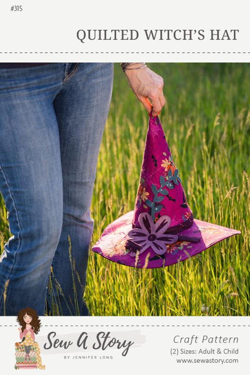 Quilted witch hat by QuiltsbyDKL