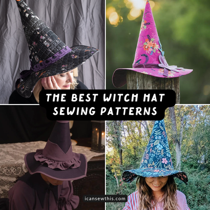 Best witch hat sewing patterns for Halloween (free and paid)