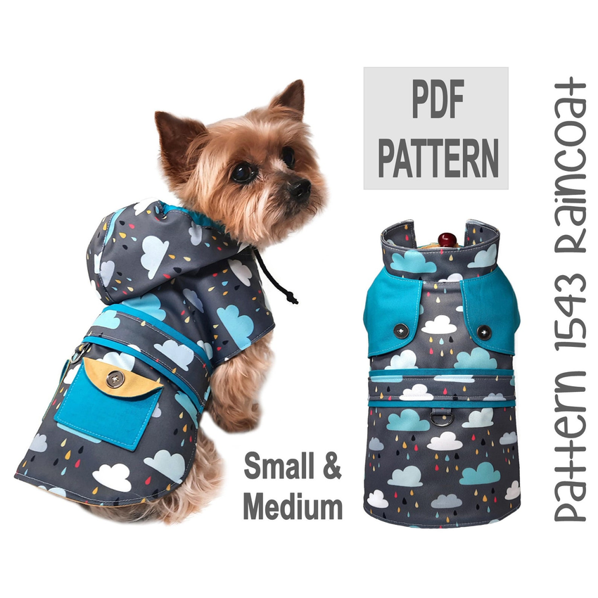 Hooded Dog Raincoat by SofiandFriends