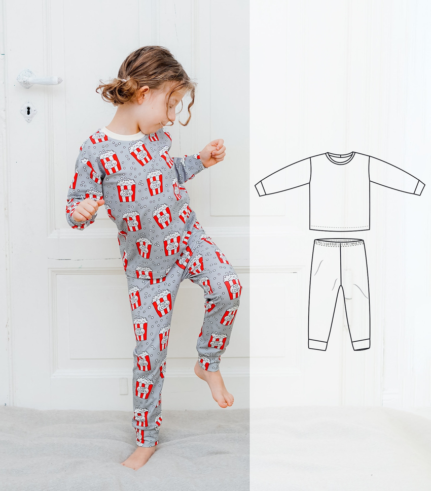Vagabondstitch Children's Pajama Set PDF Pattern