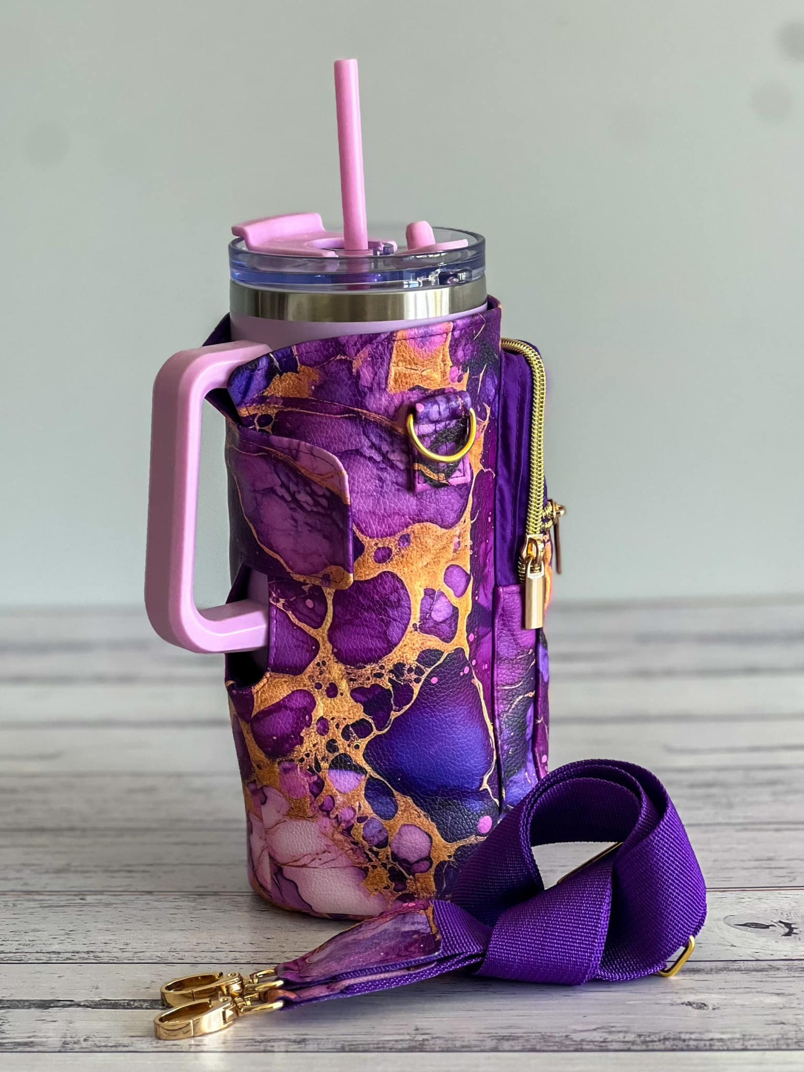 Beverage Sling Sewing Pattern: Stanley Cup Holder with Pocket
