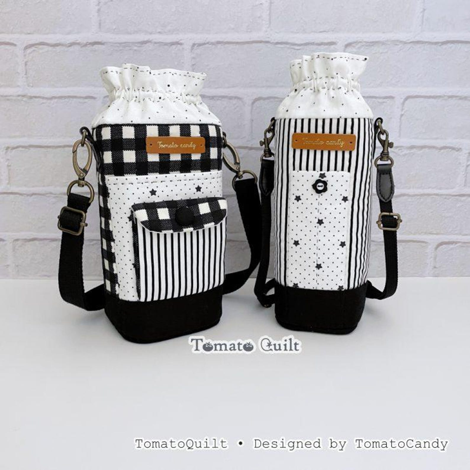 Water Bottle & Tumbler Carrier Pattern by TomatoQuilt