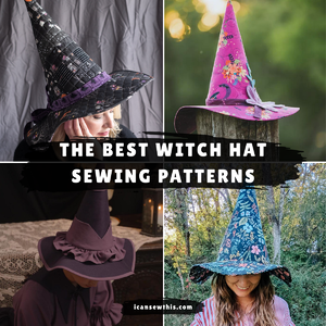 Best witch hat sewing patterns for Halloween (free and paid)