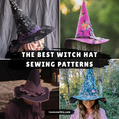 Best witch hat sewing patterns for Halloween (free and paid)