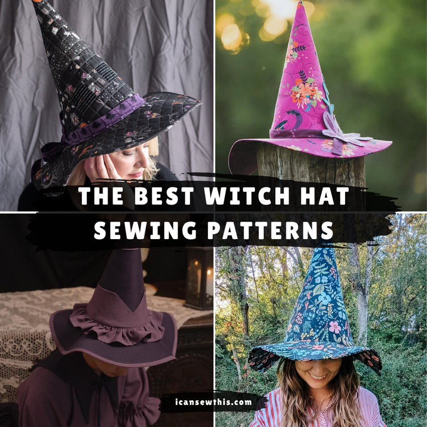 Best witch hat sewing patterns for Halloween (free and paid)