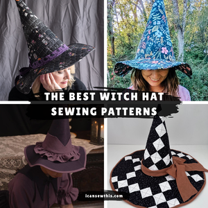 Best witch hat sewing patterns for Halloween (free and paid)