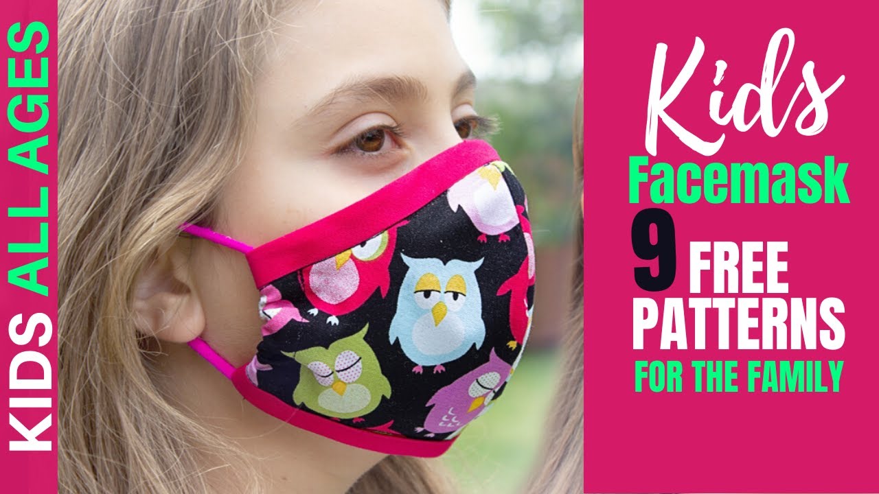 DIY kids face masks. 10+ free sewing patterns I Can Sew This